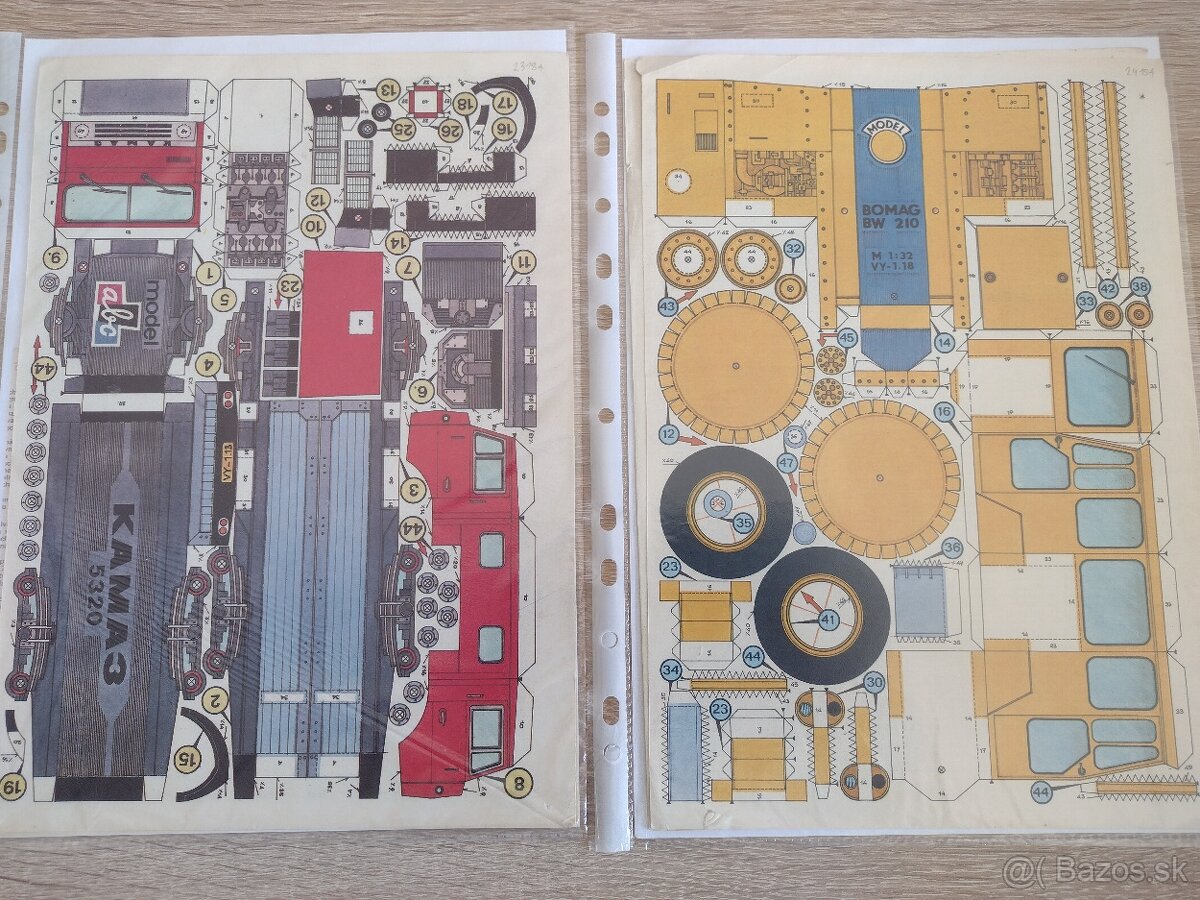 Vystrihovačky, papierové modely 1 - 2