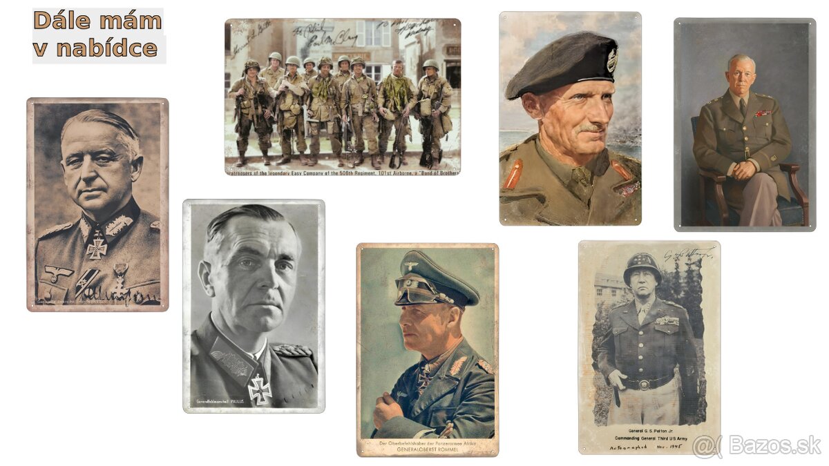 plechová cedule - Generalfeldmarschall Erich von Manstein - 2