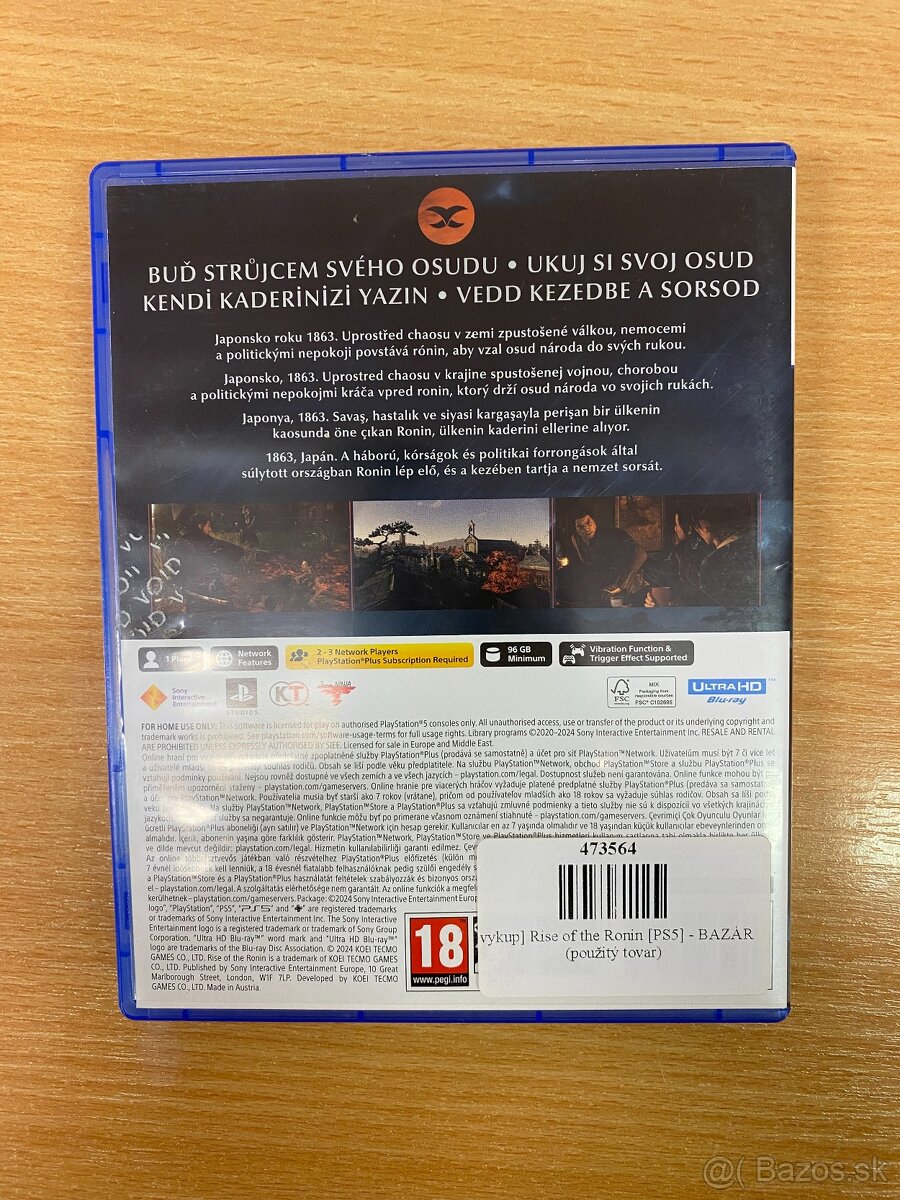 Predám hru Rise of Ronin - 2