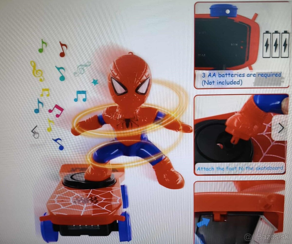 Spiderman na elektrickom Skateboarde - 2
