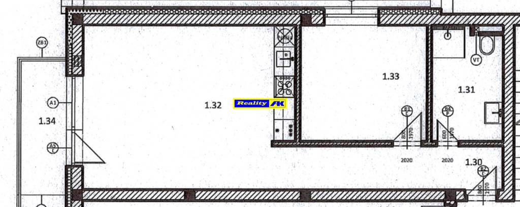 2 izbový byt 55,67 m2 na predaj novostavba Martin Tomčany - 2