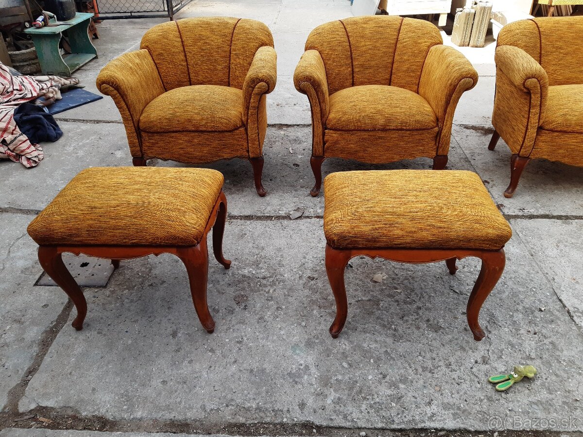 predám gauč a kreslá, taburetky - 2