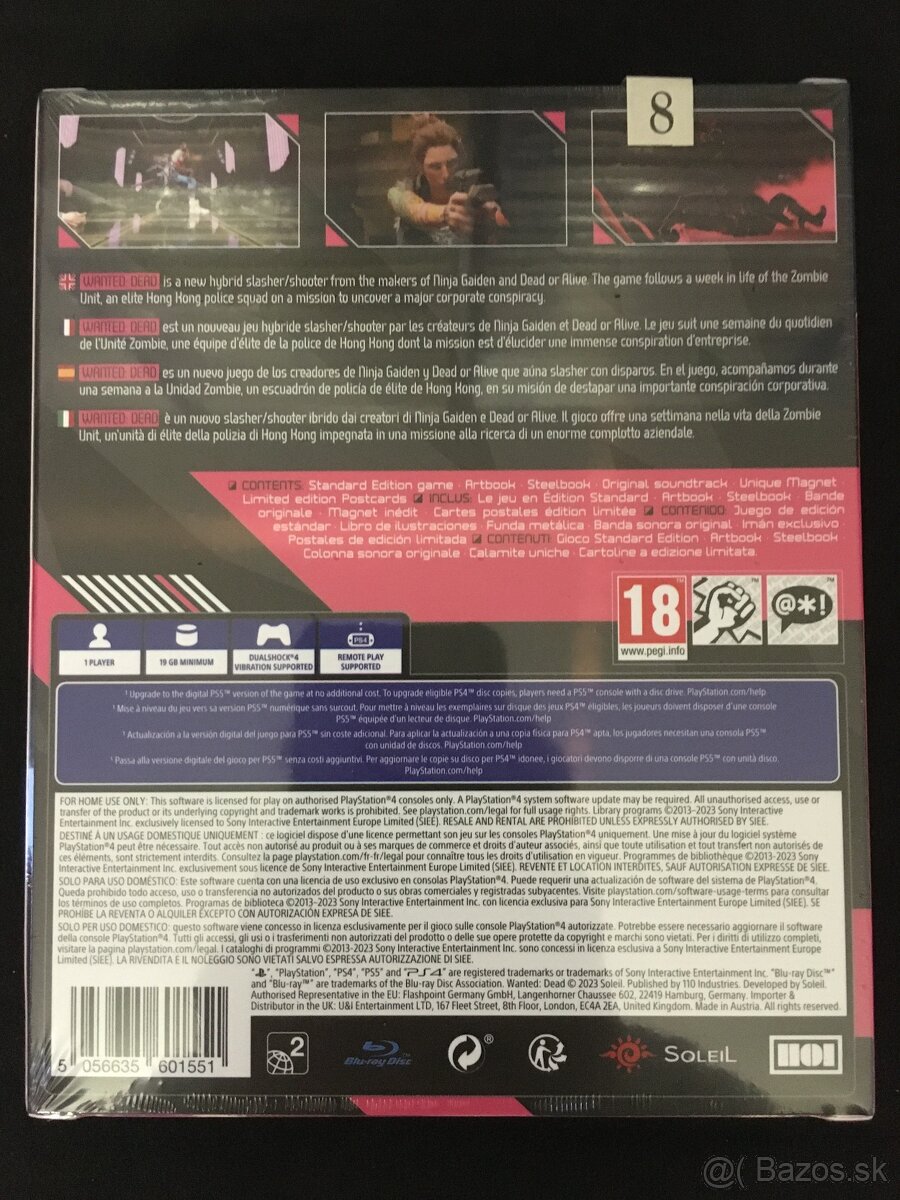 Wanted Dead Collectors Edition PS4 (nová) - 2