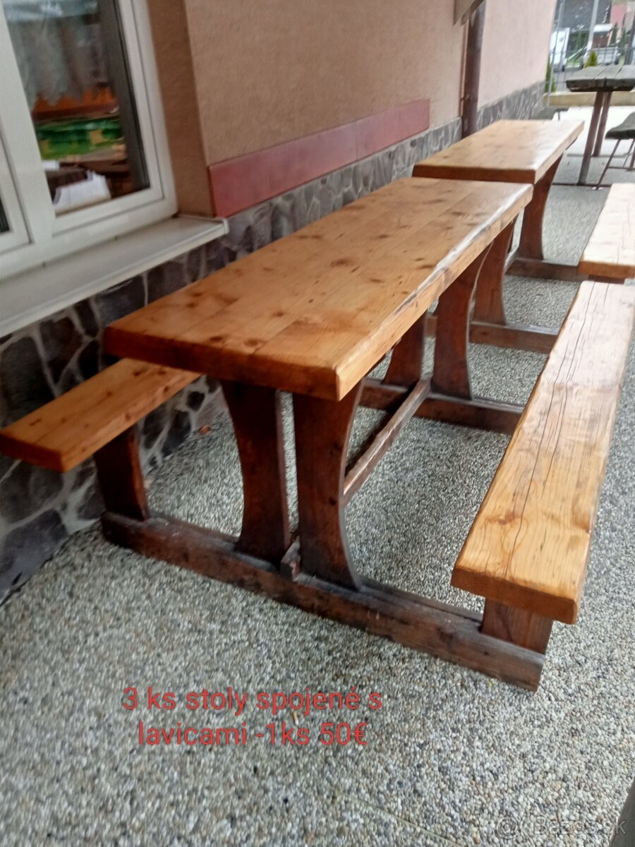 Stoly + lavice - 2