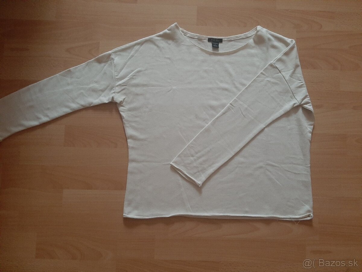 Biela tenká mikina Amisu - 2