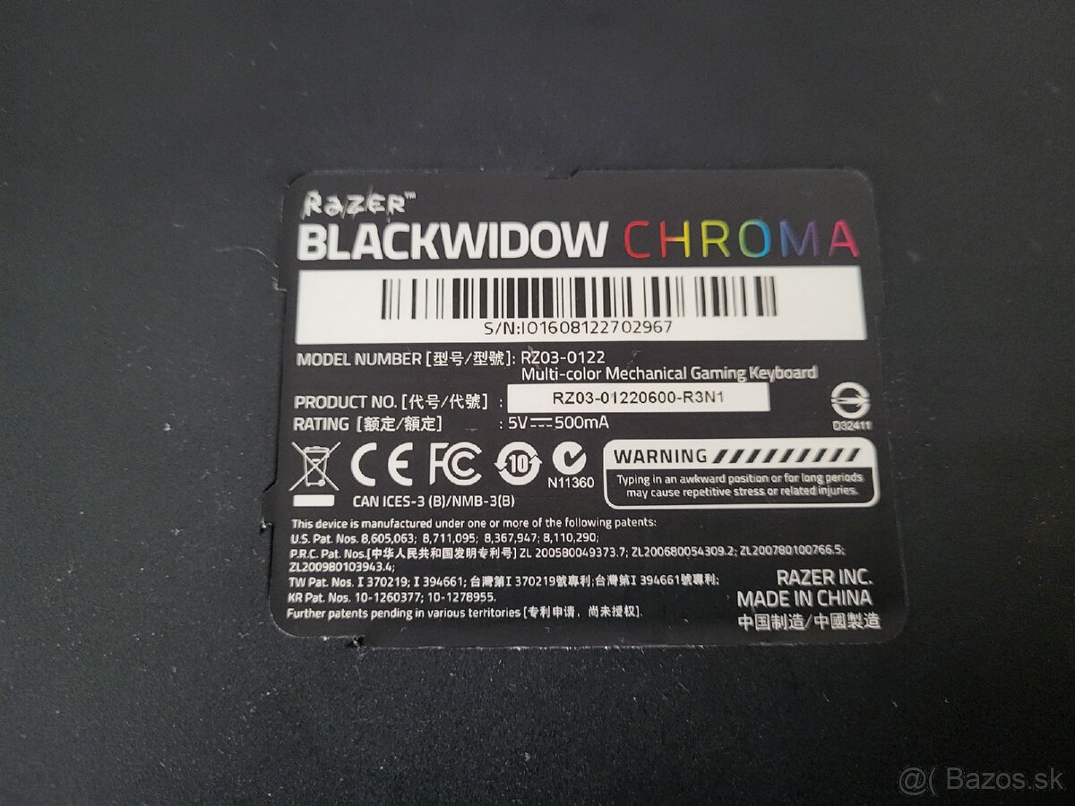 Mechanicka klavesnica Razer Blackwidow Chroma - 2