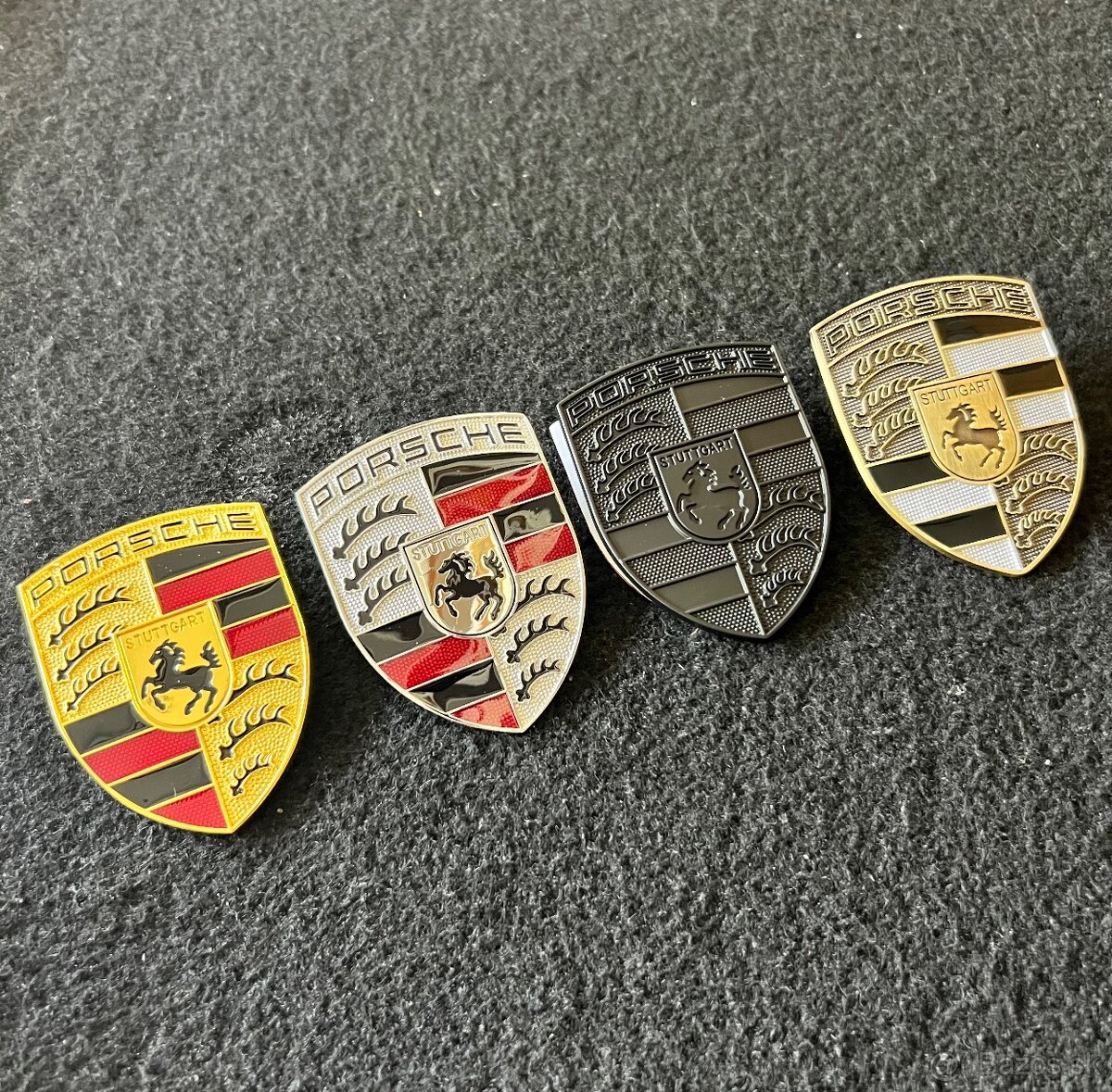 Porsche znak,logo,emblém na kapotu více variant - 2