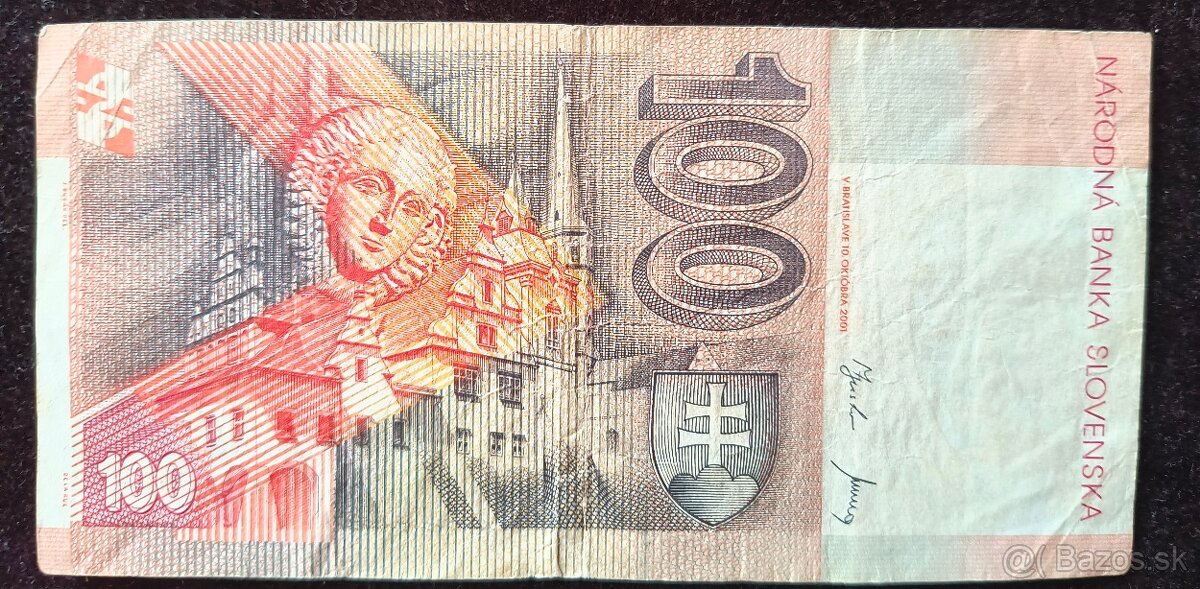100-KORÚN SLOVENSKÝCH r.2001 ser.L - 2
