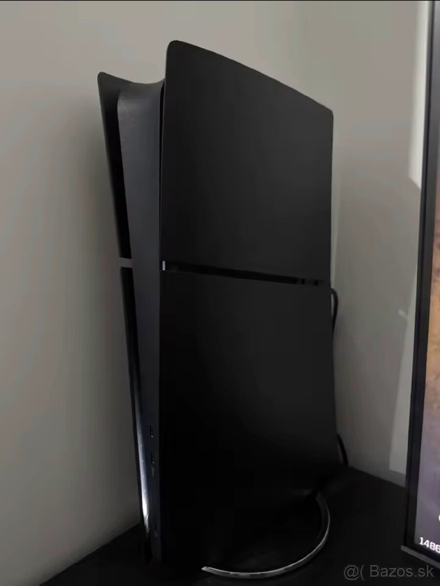 PS5 slim digital čierny kryt - 2