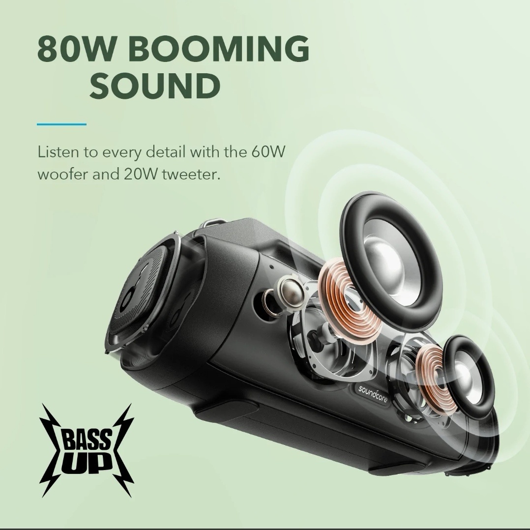 Soundcore Motion Boom PLUS - BT reproduktor - 80W - 2