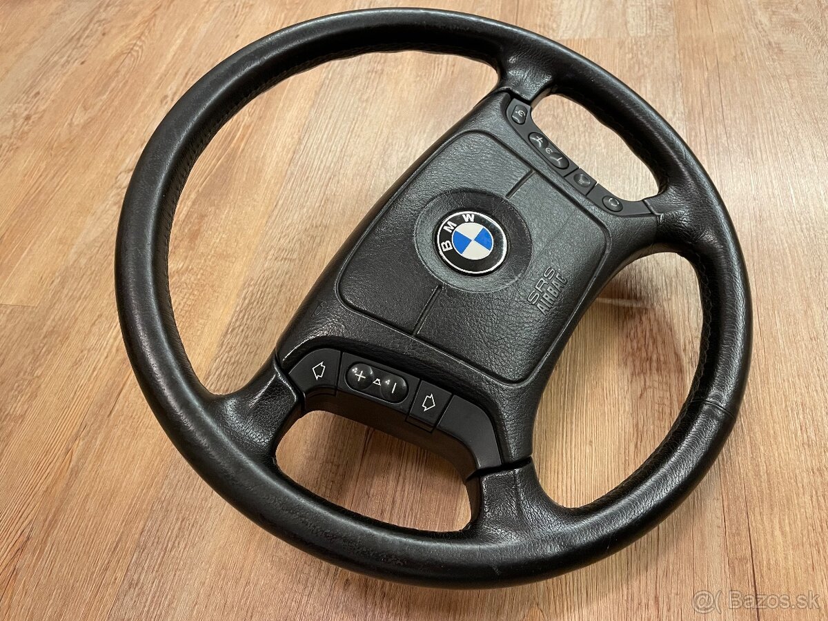 Originální kožený mulfifunkční volant BMW e39 e38 e46 - 2