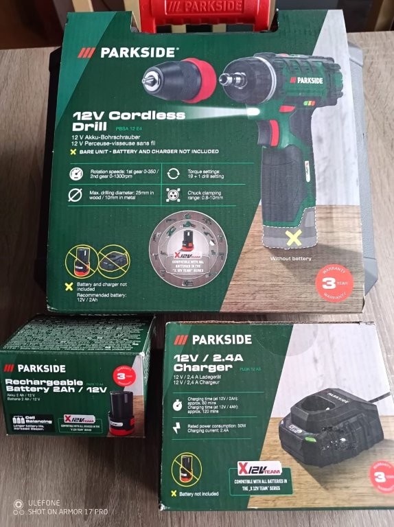 Aku vŕtací skrutkovač 12 V PBSA 12 - nepouzité - 2