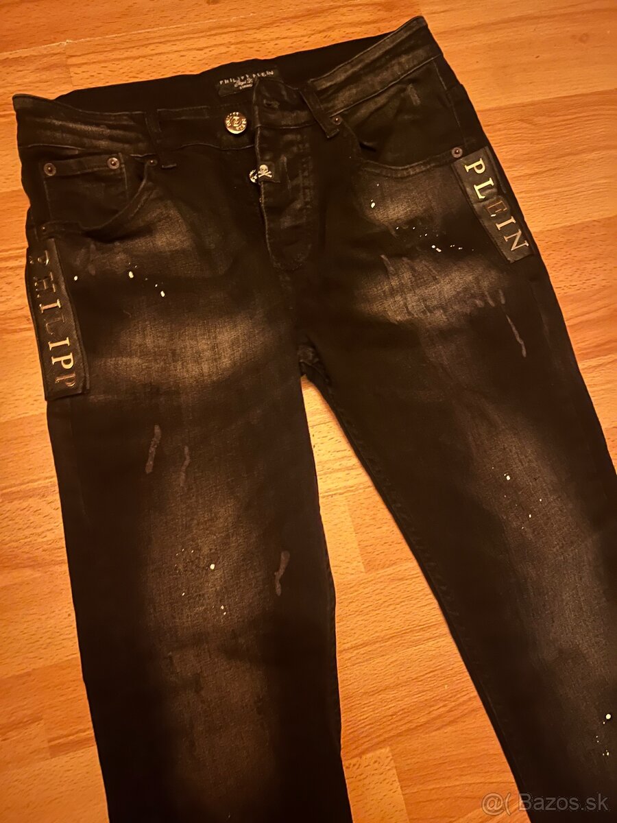 Philipp Plein čierne rifle - 2