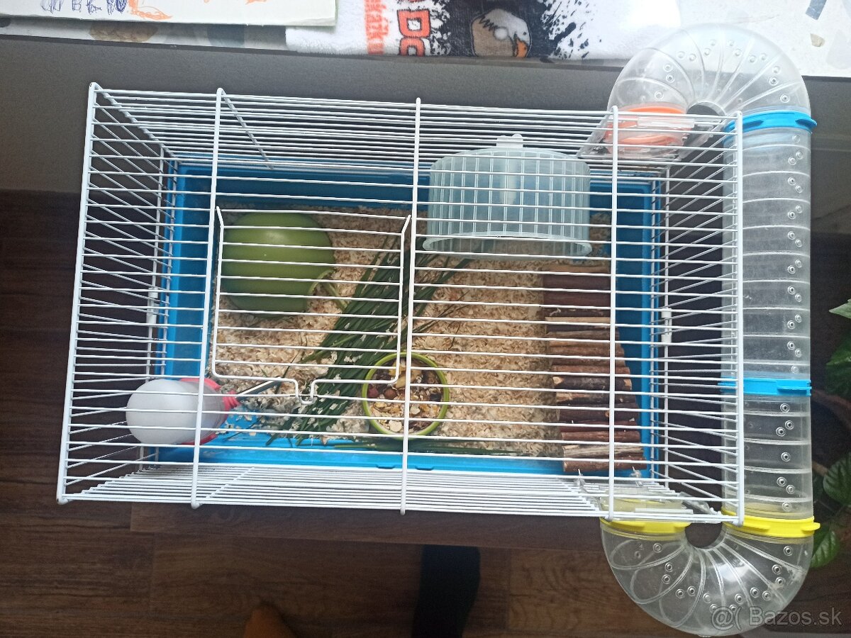 Škrečok + klietka - 2