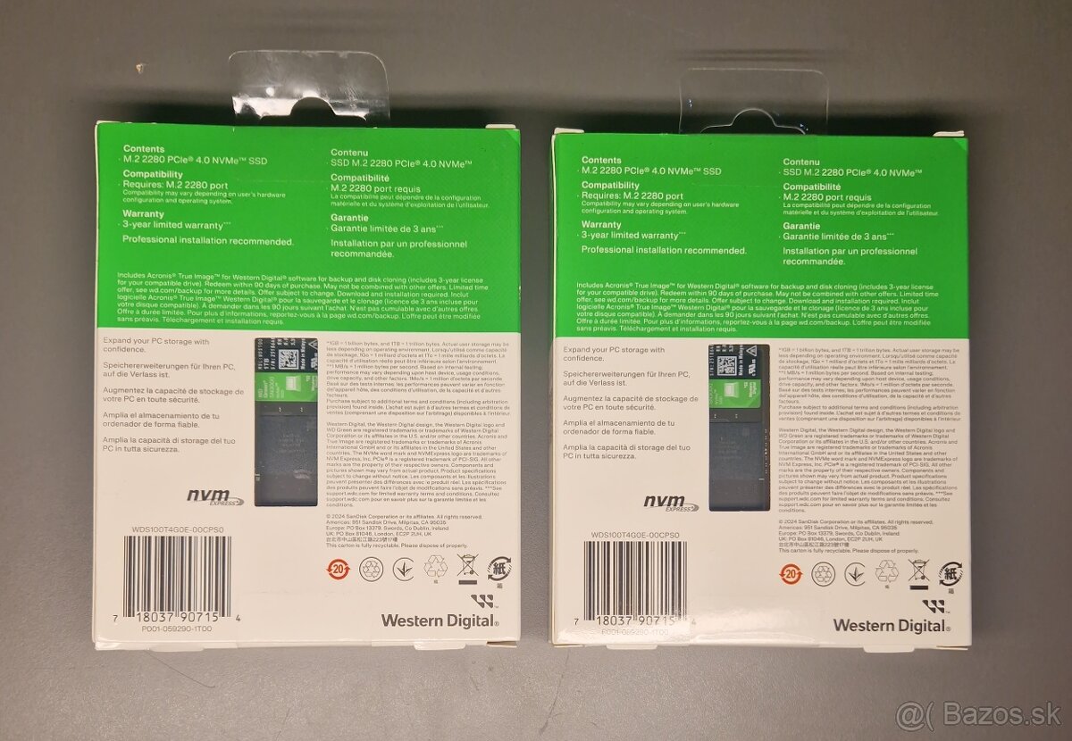 WD Green SN3000 1TB NVMe SSD - 2