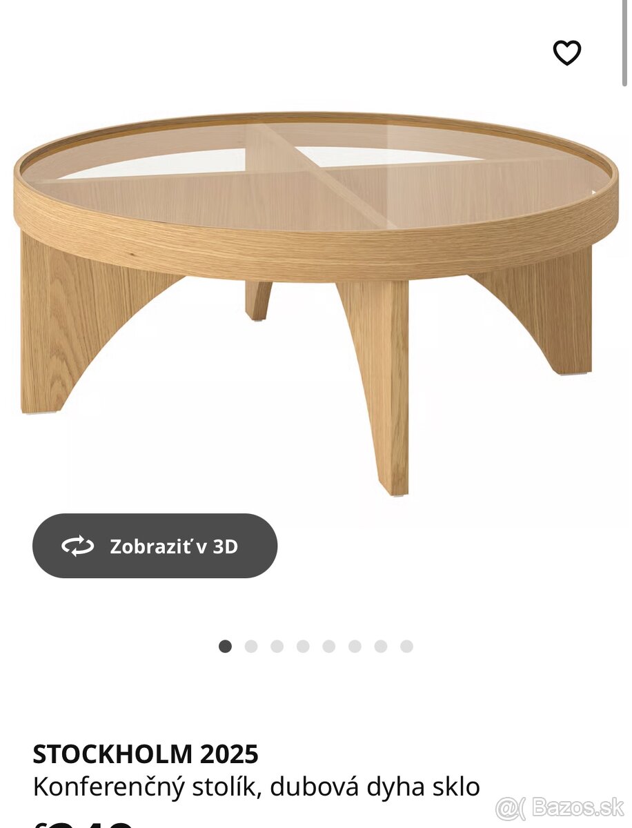 Kupim konferenčný stolik Ikea Stockholm 2025 - 2