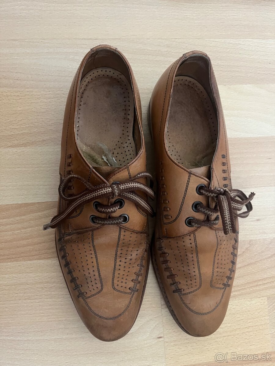 Kožené oblekové vintage vel 40 - 2