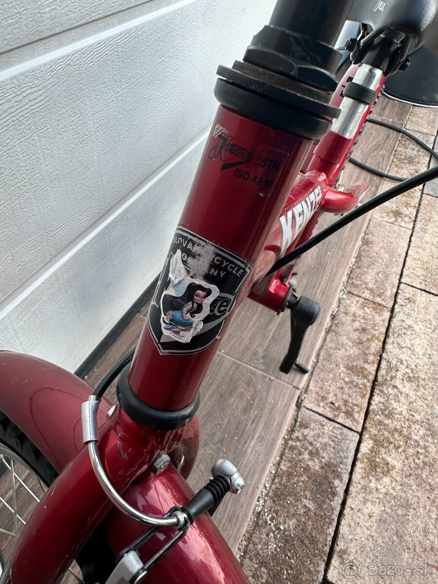 Predám detský bicykel KENZEL Powerful 16" (červený) - 2
