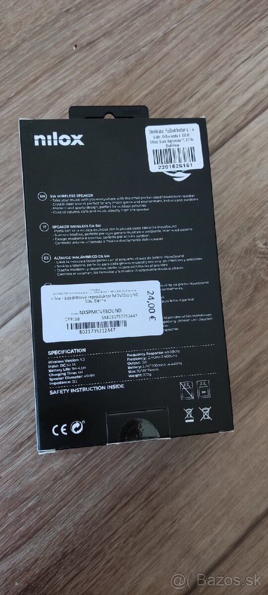 Nilox bluetooth reproduktor - 2