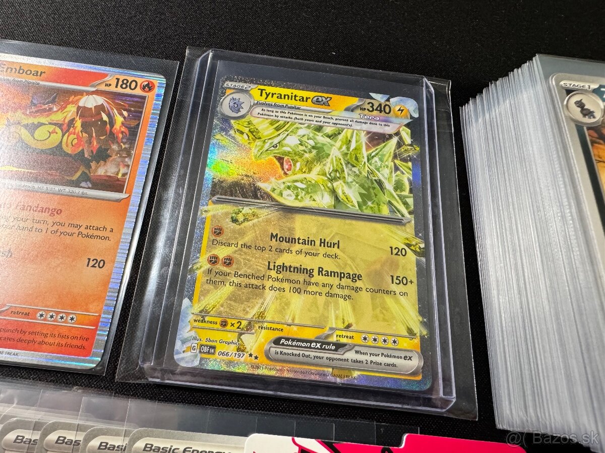 Pokemón PREM. balík 2: 100ks kariet v obaloch s EX Tera - 2