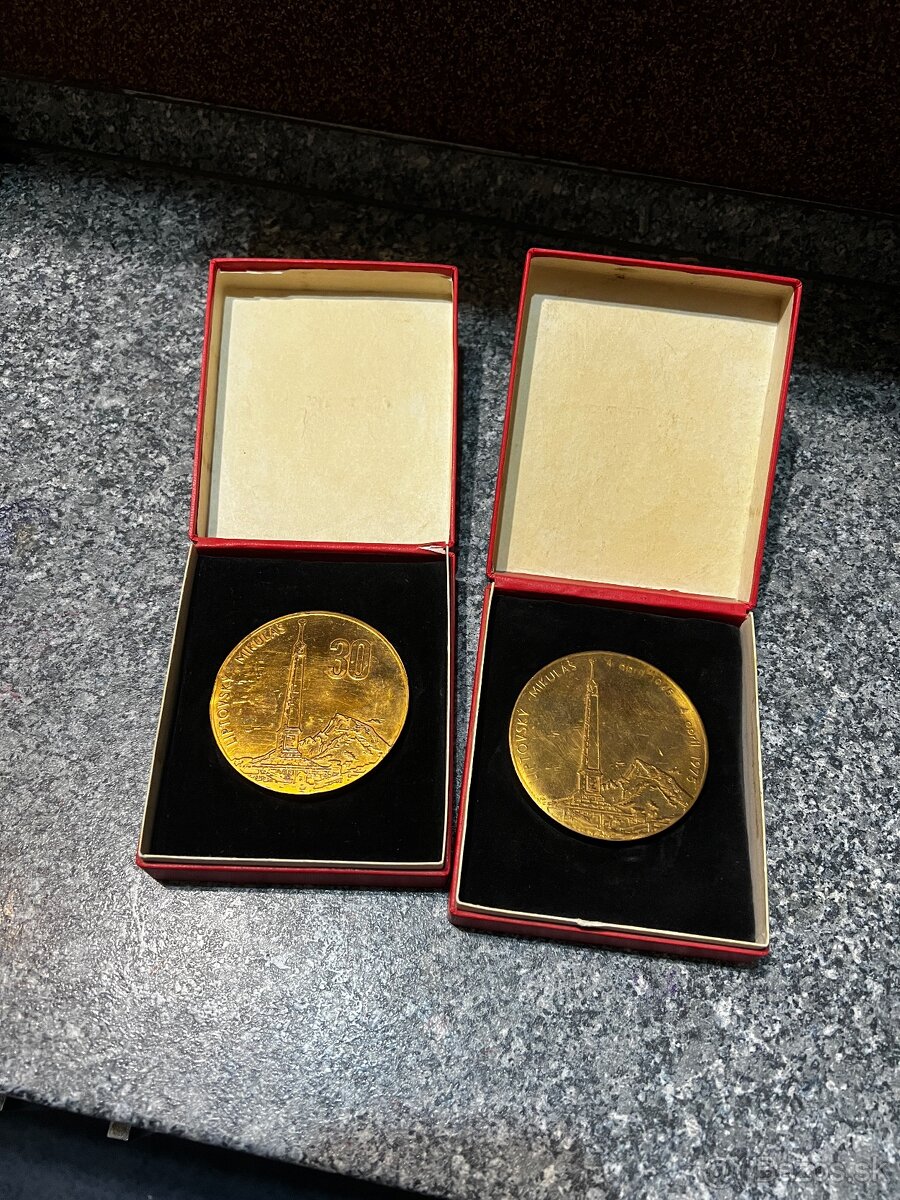 Pamätné medaile liptovský Mikuláš - 2