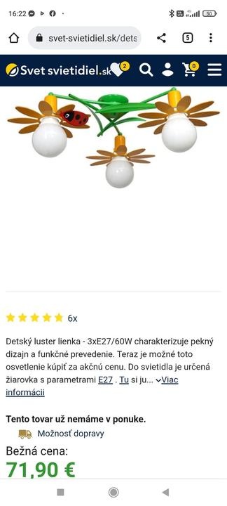 Detský stropný luster - 2