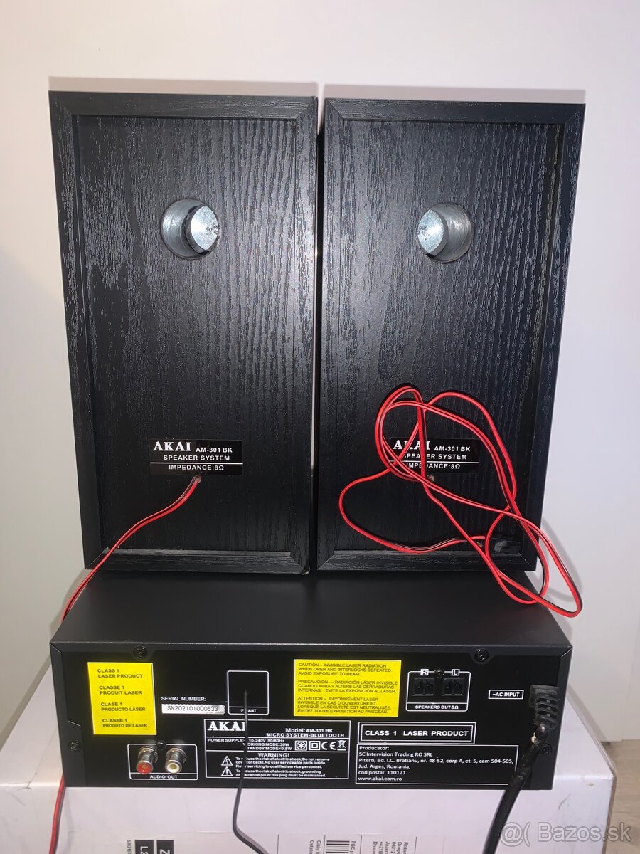 Mikro HiFi systém AKAI AM-301BK - 2