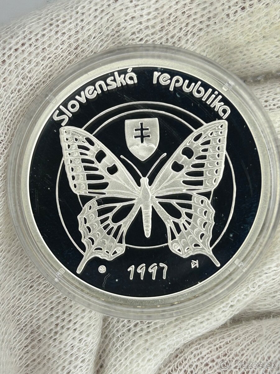 500 sk 1997 Pieniny proof investičné striebro - 2