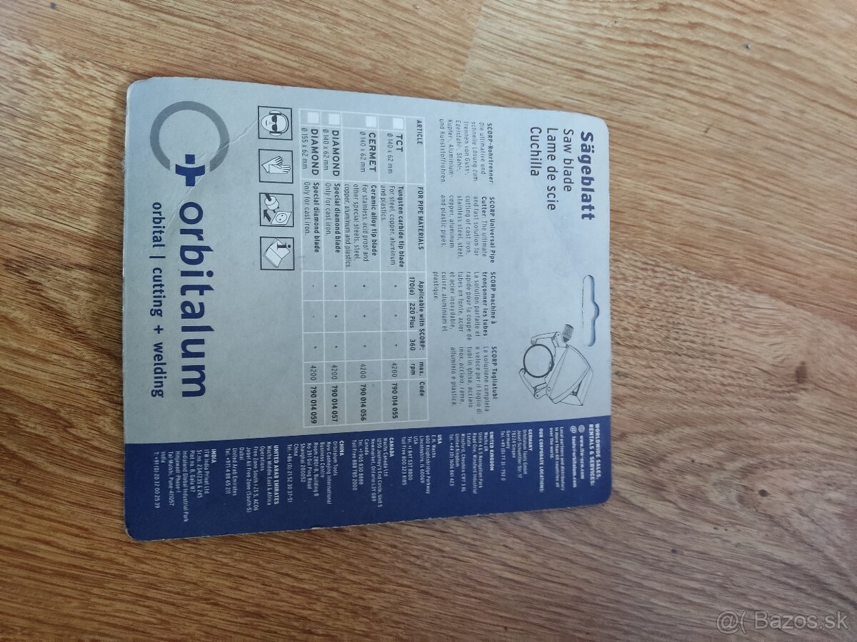 PREDáM NOVý kotúč CERMET140 x 62 x 1,8mm - 2