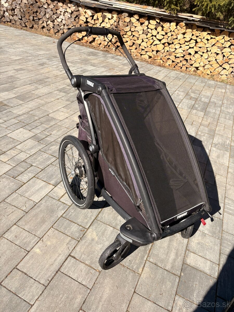 Thule Chariot Sport 1 + Ski kit – TOP stav - 2