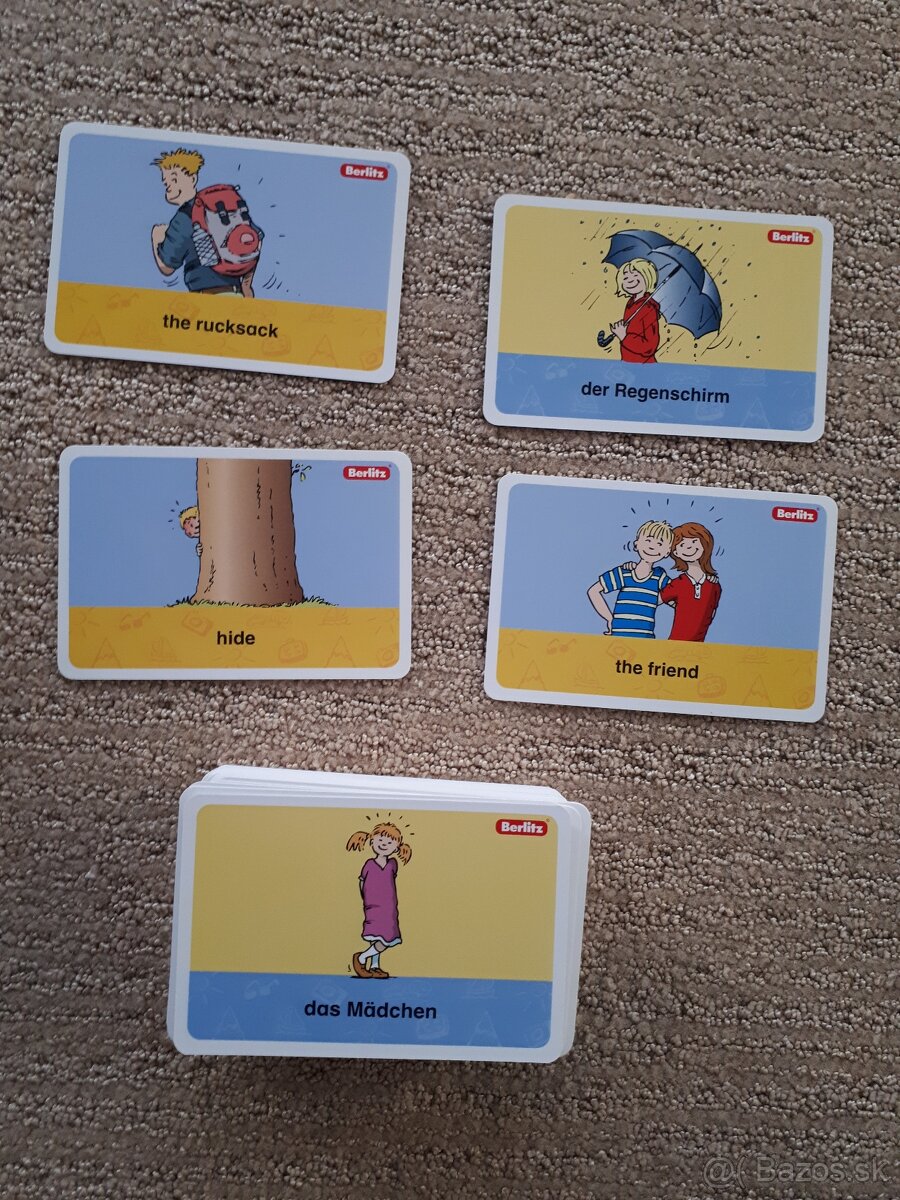 Karty so slovnou zásobou angličtina - nemčina 100 ks - 2