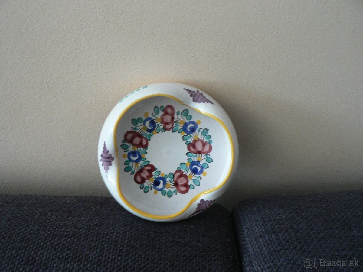 Modranská keramika svietnik,popolník - 2