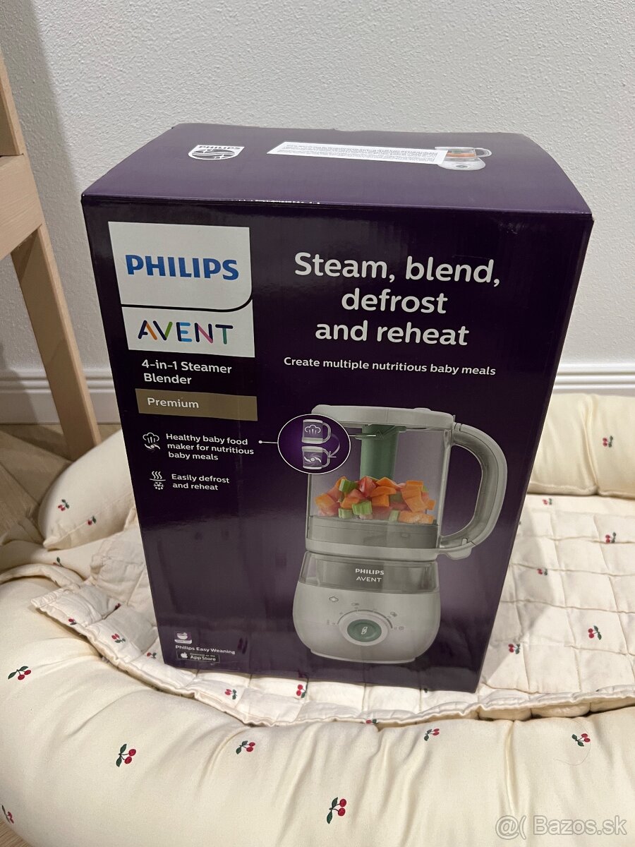 Prebalovací pult, vanička, mixér Philips, kolíska - 2