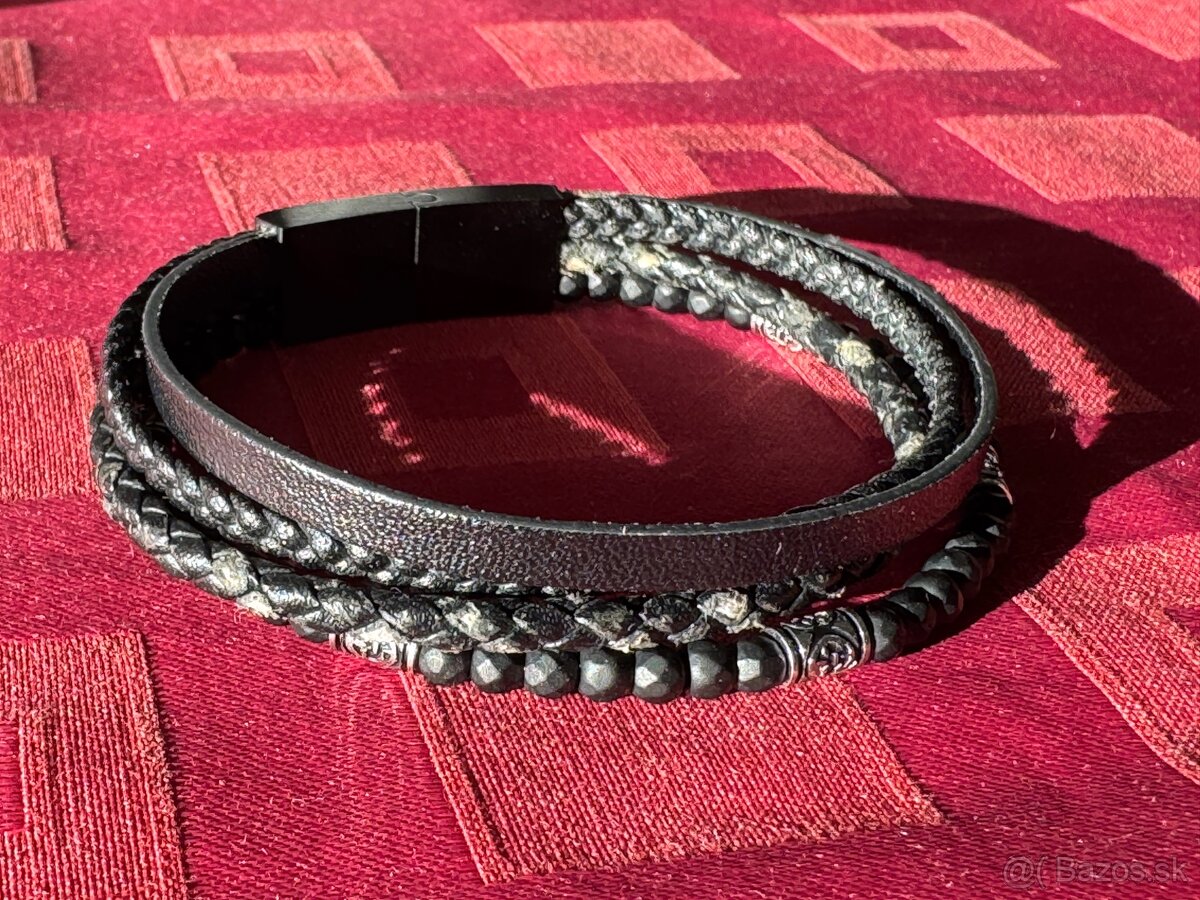 FRANK 1967 pánsky kožený náramok - 2