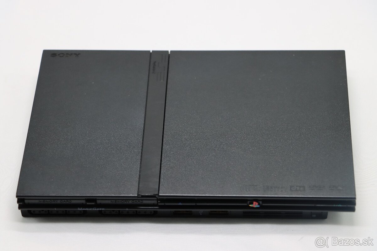 Sony PlayStation 2 Slim SCPH-75004 + originál ovládač + kábl - 2
