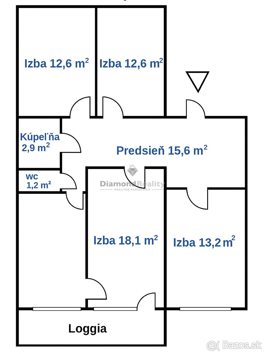 4 izbový byt, 90m2, ulica Dvorkinova - 2