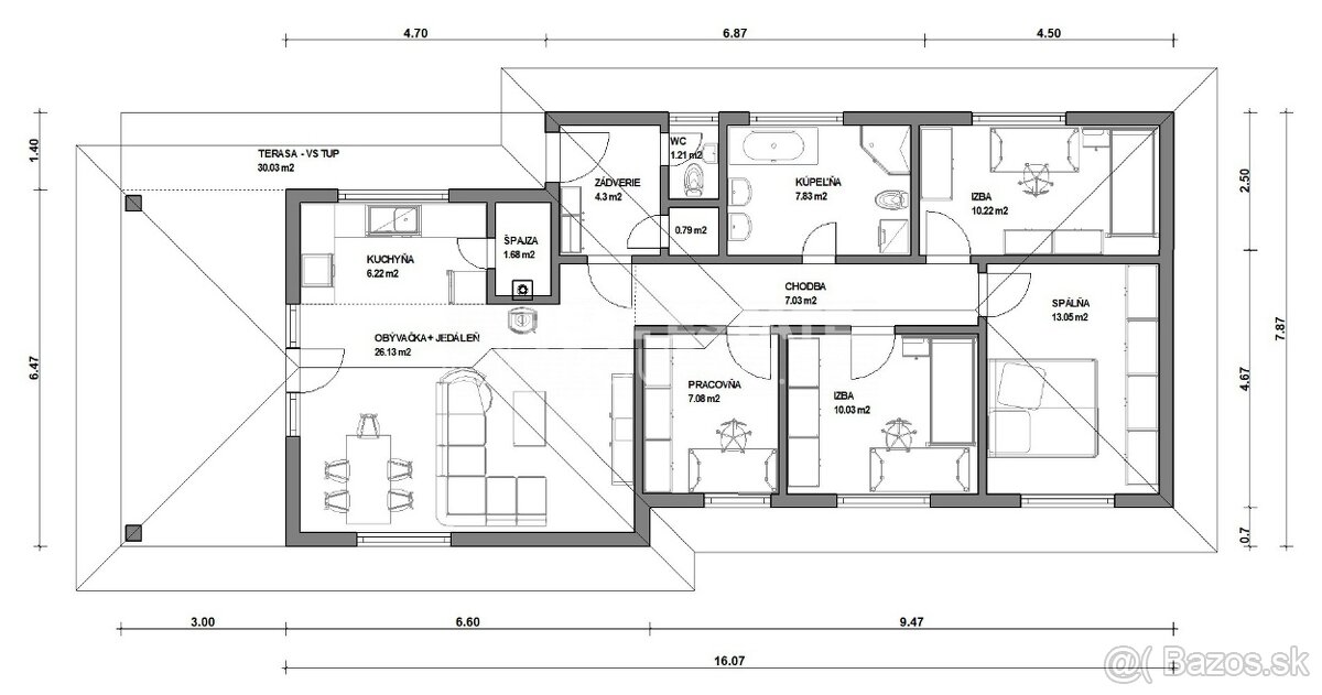 POZEMOK POD RD S PEKNÝMI VÝHĽADMI - MILOCHOV - 2