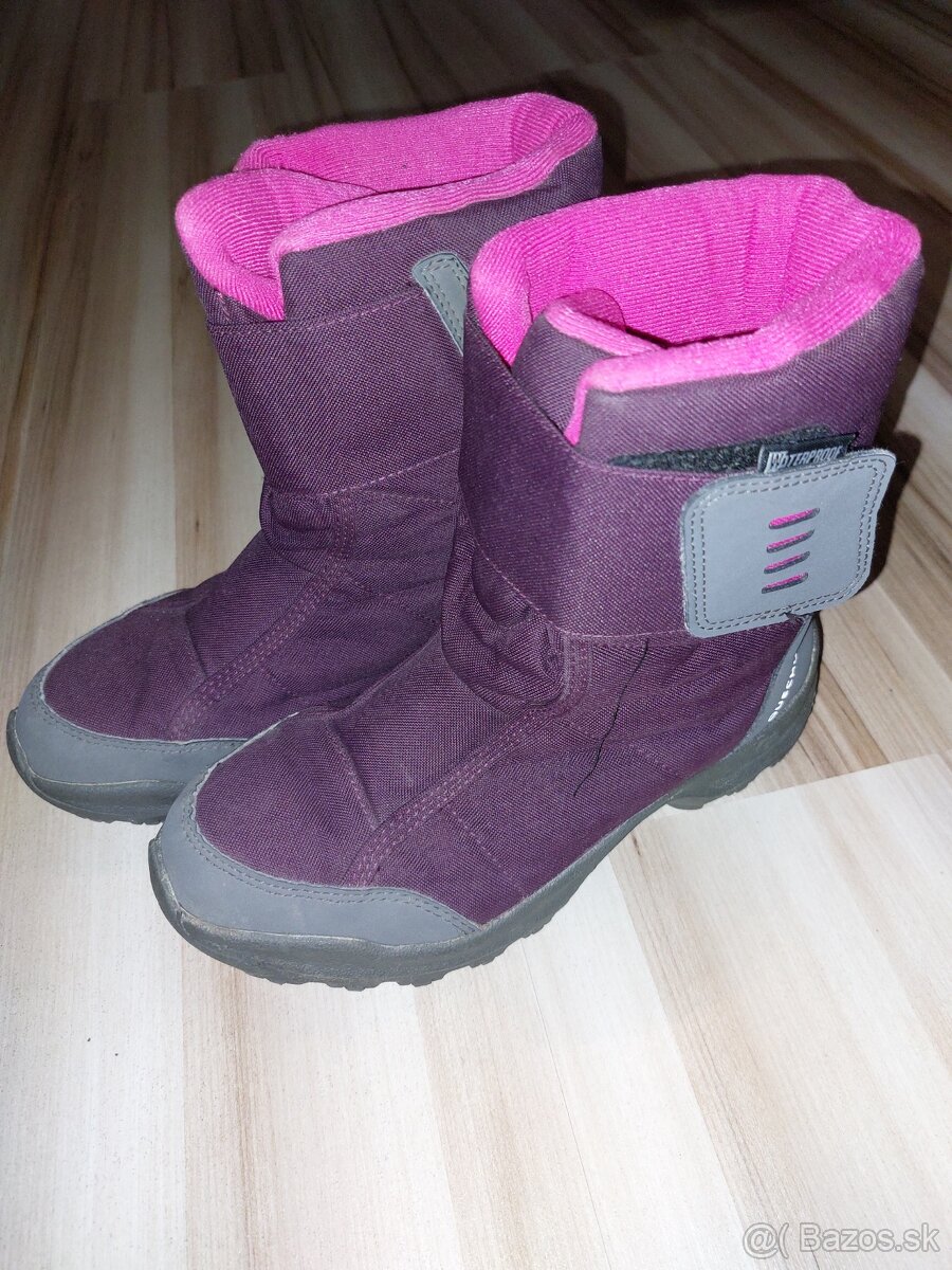 Detské hrejivé nepremokavé čižmy, v.36 - 2