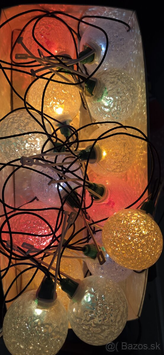 Retro vianočne osvetlenie gule - 2