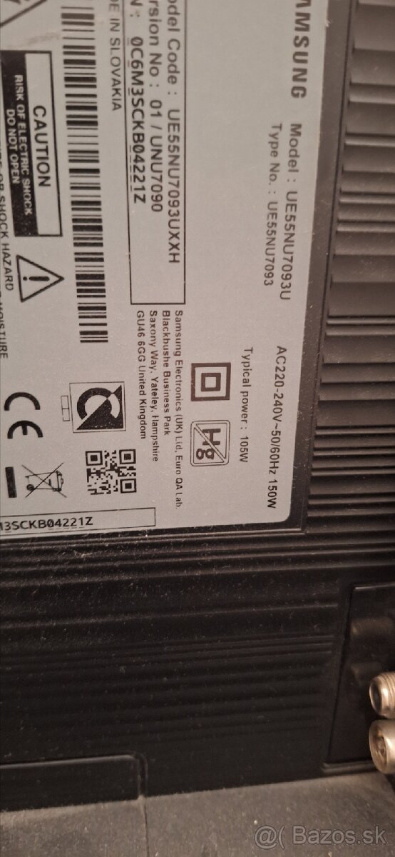 55" 4K Smart TV Samsung (138 cm) – Model UE55NU7093 - 2