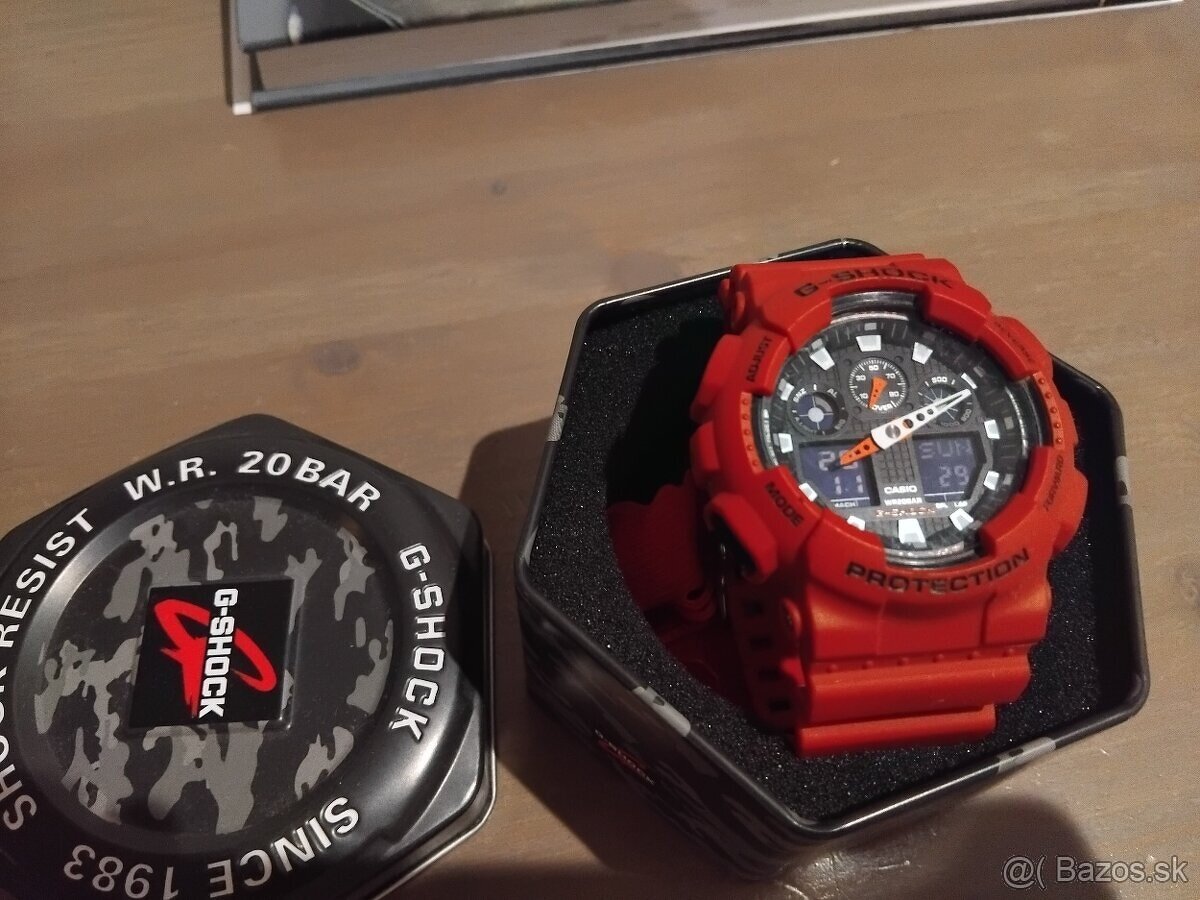 casio g-shock červenej farby - 2