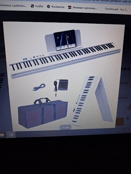 skladacie, prenosné piano - 2