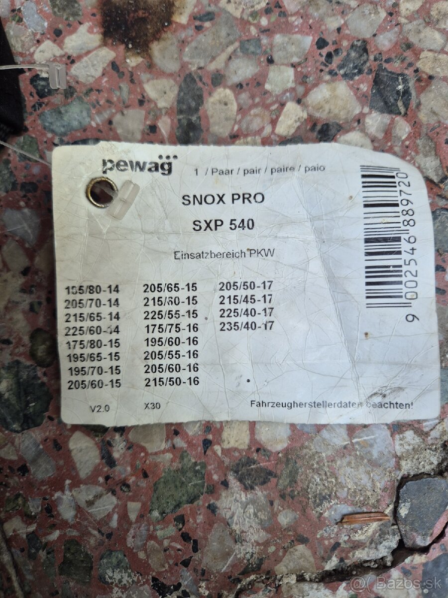 Predám reťaze Pewag SXP 540 - 2