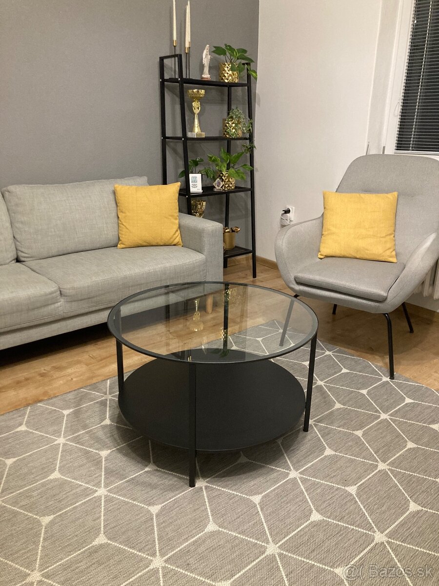 Čierny konferenčný stolík - 2