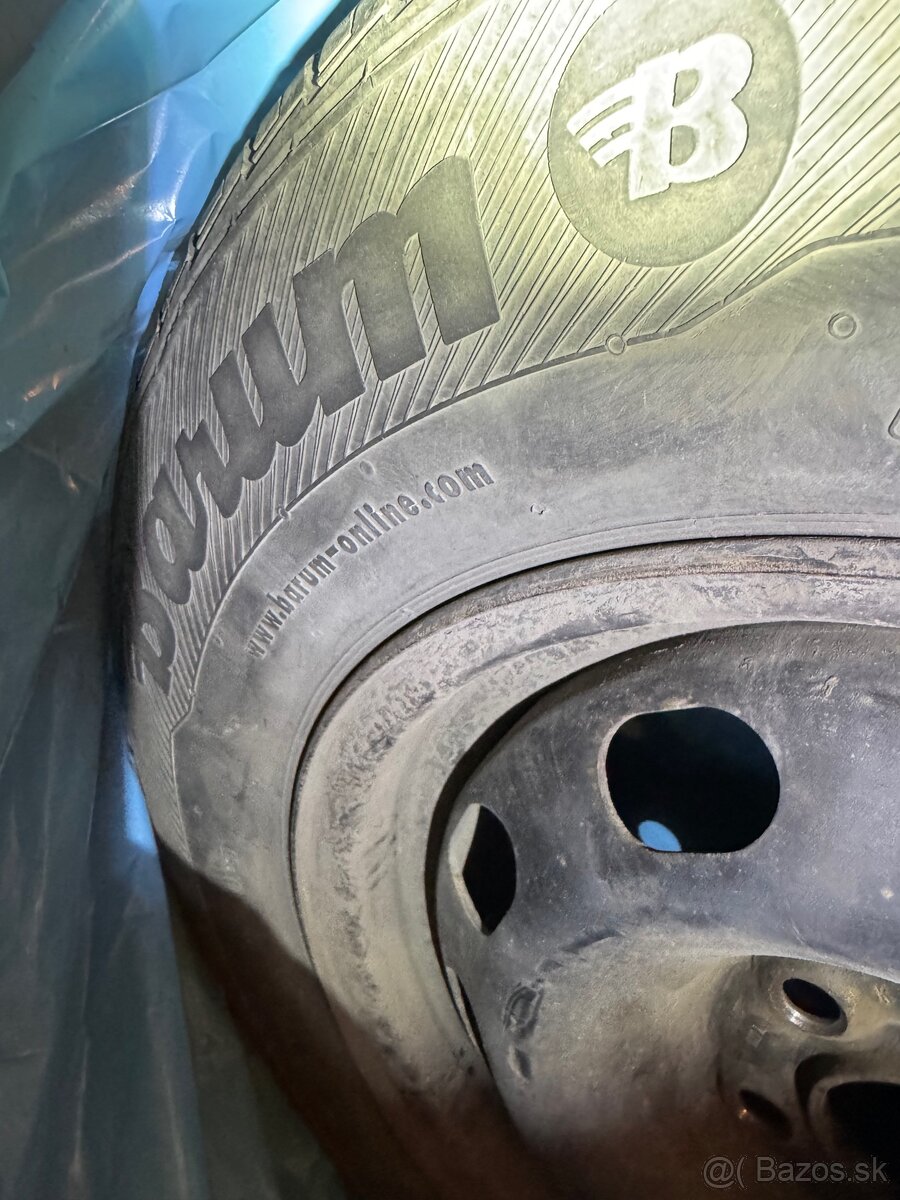 Letne pneu 175/80 R14 + plechové disky (Škoda octavia I) - 2