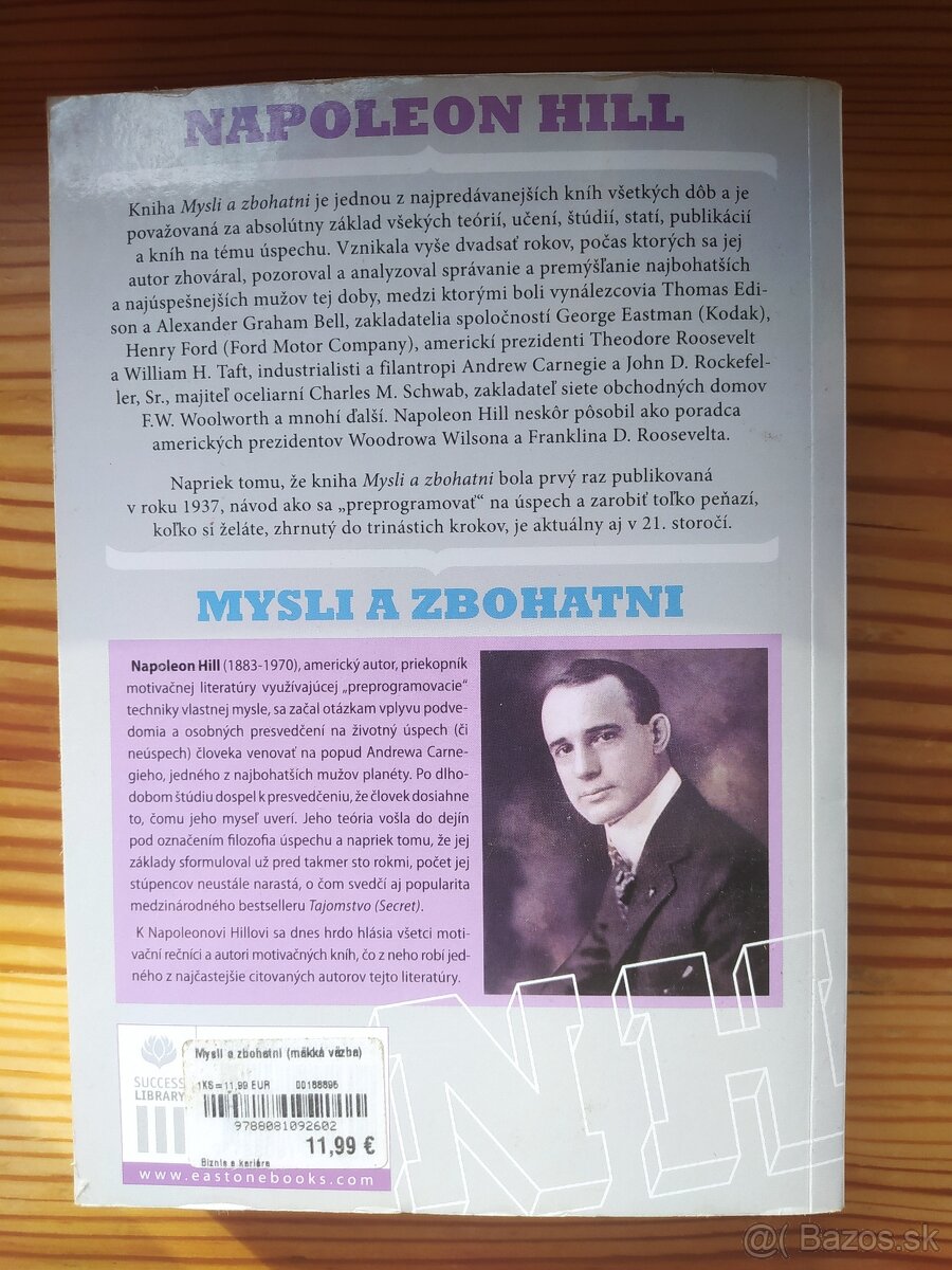 kniha - Mysli a Zbohatni - 2