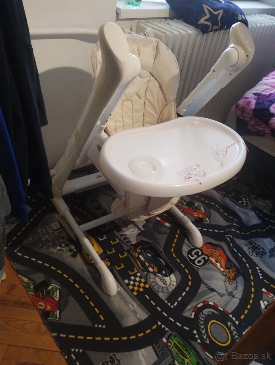 Detska jedalenska stolicka a hojdacka Caretero Indigo - 2