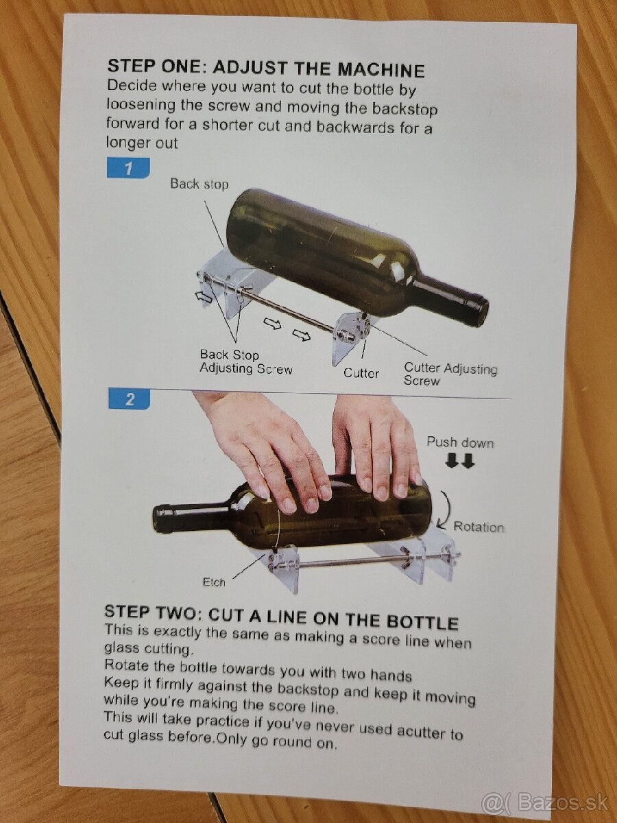 Rezačka na sklenené fľašky - 2