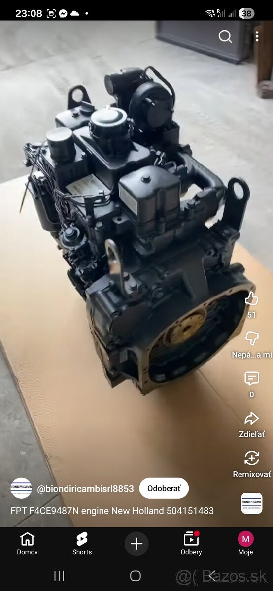 Bager New holand , motor f4ge9484c - 2