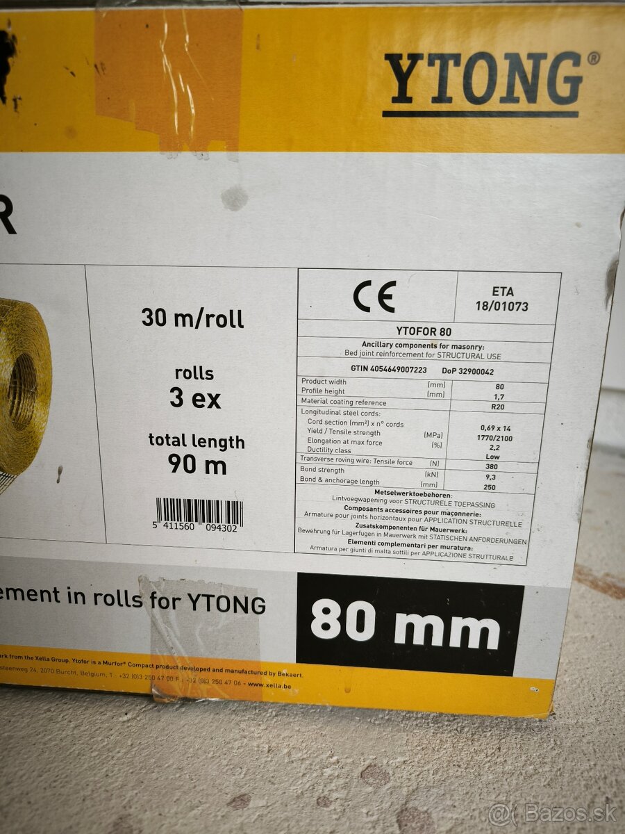 YTONG YTOFOR vystužný pás - 2